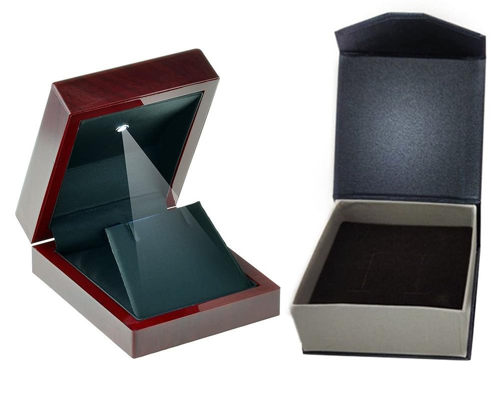 A Mother's Day jewellery gift in its presentation box, ready to give to mom