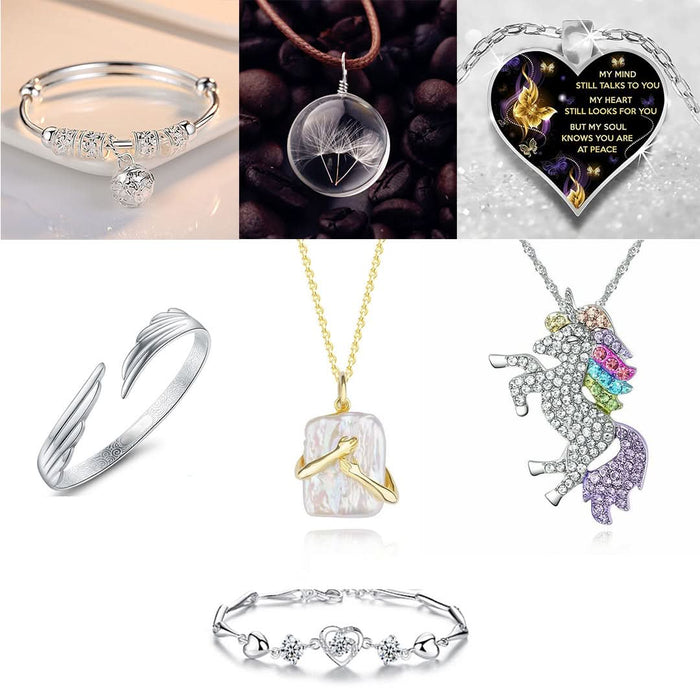 Bridesmaid gifts — the 7-in-1 Charm Extravaganza, a seven-piece charm bracelet bundle
