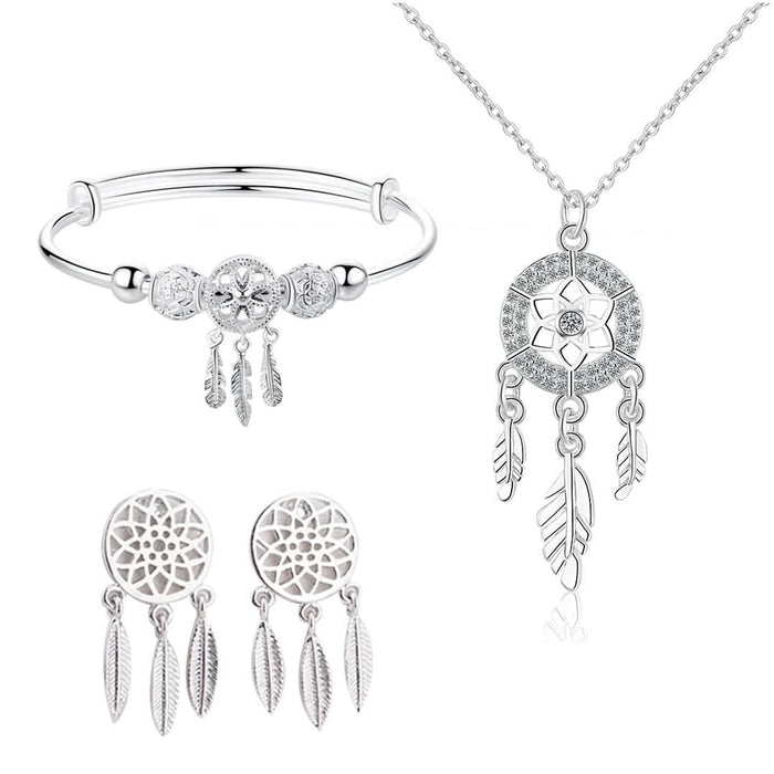 The Dreamcatcher Bundle — bracelet, earrings and necklace set