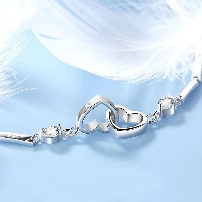 Affordable gifts for her — the pairing hearts bracelet, a meaningful gift under $35